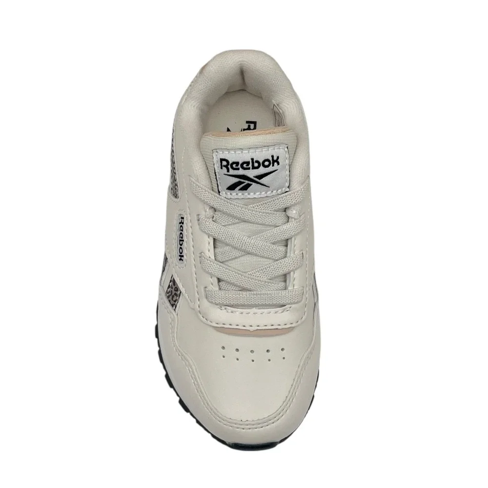 Reebok Harman Toddler Girls Slip-on Sneaker Size 10 Cream Black Tan Animal Print